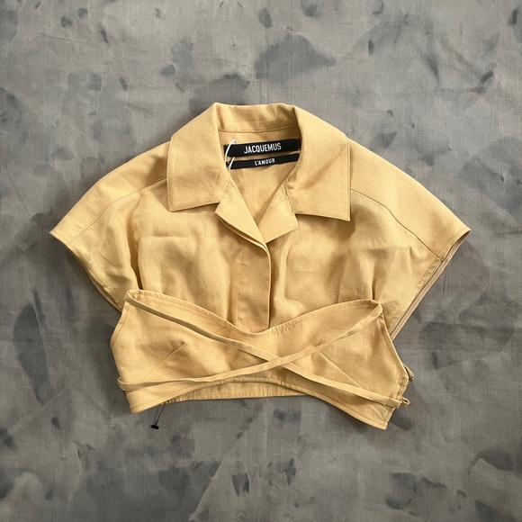 Jacquemus Yellow Le Haut Santon Shirt - Picture 5 of 10
